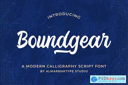 Boundgear - Calligraphy Brush Font