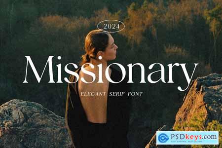 Missionary Elegant Serif Family Font