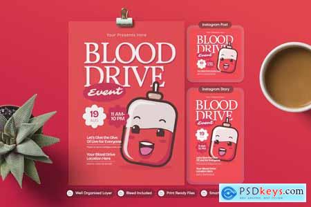 Blood Drive - Flyer Set