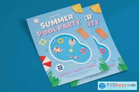 Pool Party Template Design