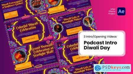 Intro Opening - Podcast Intro Diwali Day After Effects Template 52055648