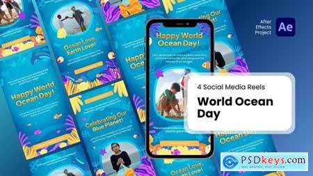 Social Media Reels - World Ocean Day After Effect Templates 52254963