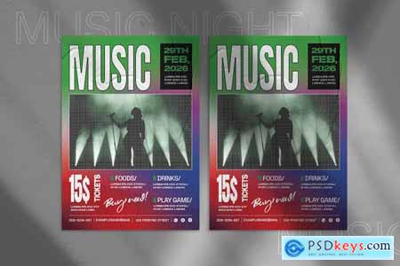 Night Music Flyer D8NBLVP