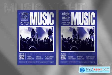 Night Music Flyer 8YPXNTJ