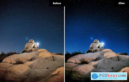6 Night Sky Lightroom and Photoshop Presets