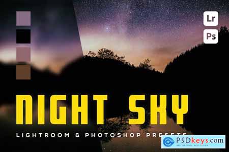 6 Night Sky Lightroom and Photoshop Presets