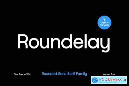 Roundelay Rounded Sans Serif Family Font