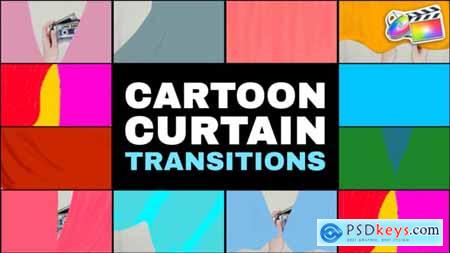 Cartoon Curtain Transitions FCPX 51990899