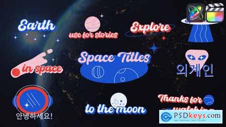 Space Sticker Titles for FCPX 51990531