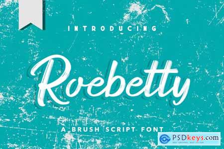 Roebetty Brush Script Font