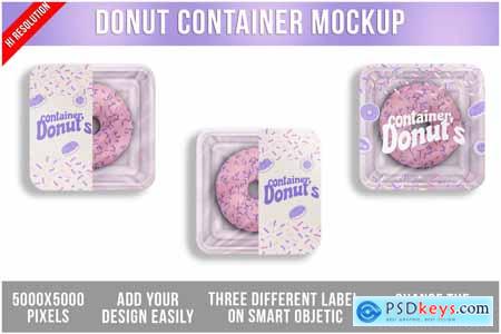 Donut Container Mockup