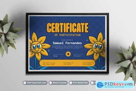Cute Sunflower - Certificate