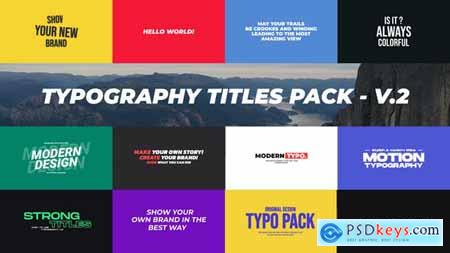Typography Titles Pack MOGRT 52270274