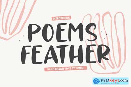 Poems Feather - Hand Drawn Font TT