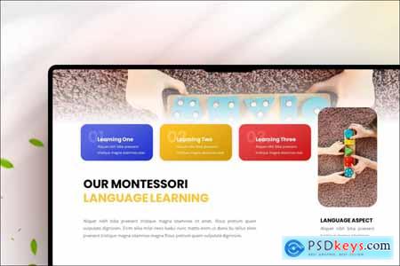 Professional Montessori Class PowerPoint Template