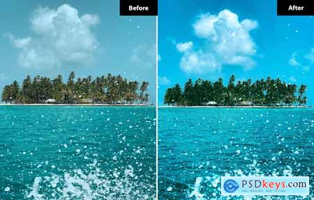 6 Tropical paradise Lightroom and Photoshop Preset