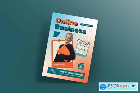 Online Business Class Flyer