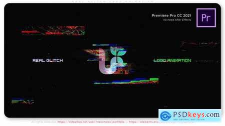 Real Glitch Logo Animation 52647694