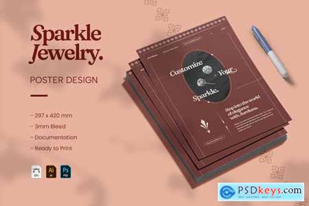 Sparkle Jewelry - Poster Template