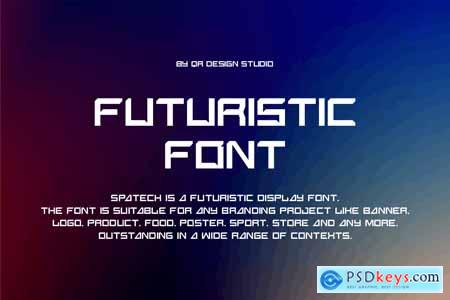Spatech - Futuristic & Digital Font