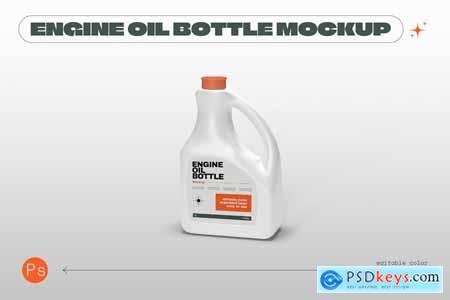Engine Oil Bottle Mockup