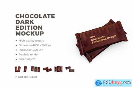 Plastic Foil Chocolate Pack Mockup