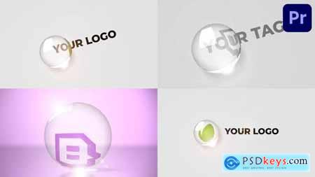 Glitch Logo Glass Ball for Premiere Pro 52689596