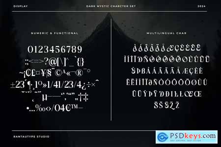 Dark Mystic Dark Serif Font