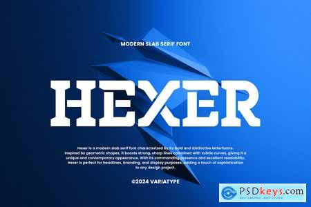 Hexer - Modern Slab Serif