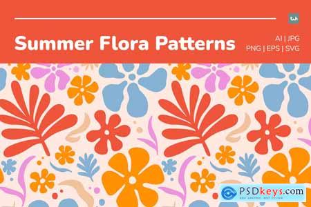 Seamless Summer Flora Pattern 003