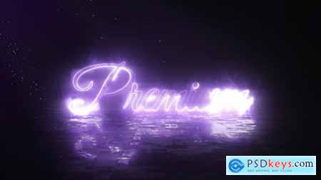 Electric Neon Logo Animation 52801550