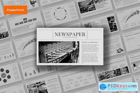 Internet Of Things Newspaper Style Presentation