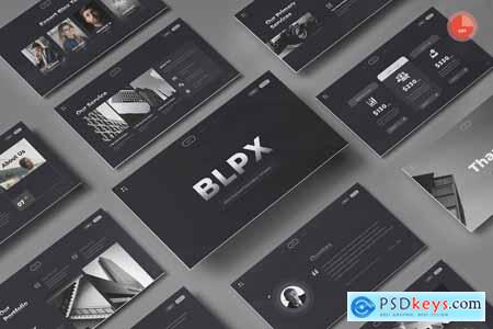 BLPX - Black Business PowerPoint Presentation