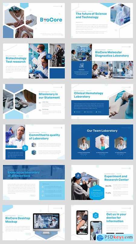 Medical Research Presentation Template - BioCore