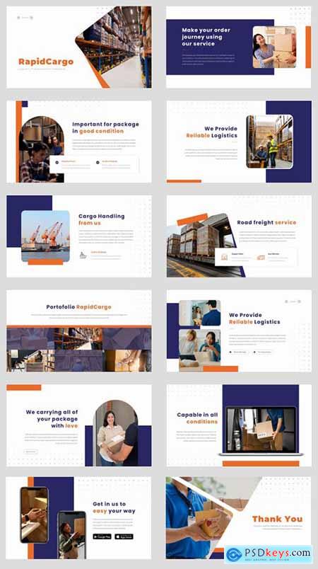 Logistic Presentation Template - RapidCargo