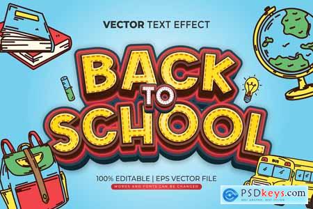 Back To School Editable Text Effect with Doodle