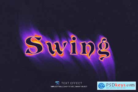Swing Editable Text Effect