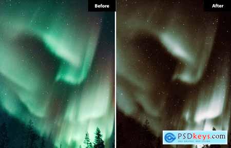 6 Celestial Nights Lightroom and Photoshop Presets