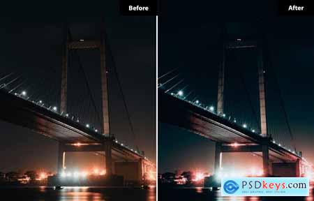 6 Night City Lightroom and Photoshop Presets