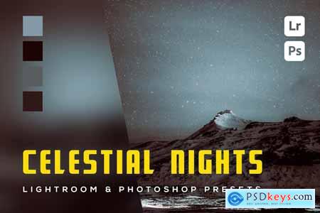 6 Celestial Nights Lightroom and Photoshop Presets