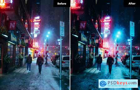 6 Night City Lightroom and Photoshop Presets