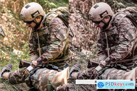 20 Warfare Lightroom Presets and LUTs