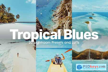 20 Tropical Blues Lightroom Presets and LUTs