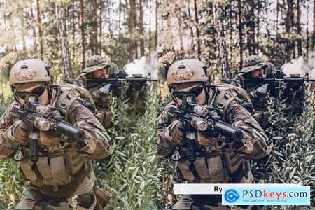 20 Warfare Lightroom Presets and LUTs