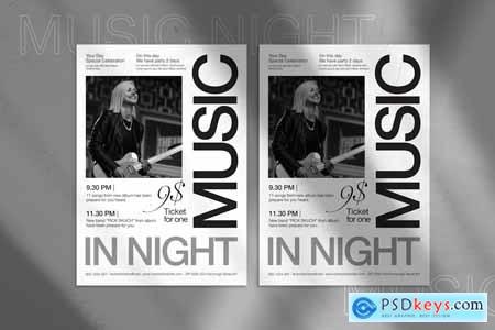 Night Music Flyer DTBXFKT