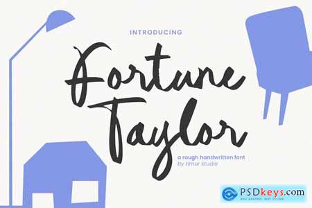 Fortune Taylor - Rough Handwritten Font TT
