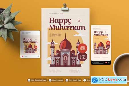 Happy Muharram - Flyer Set
