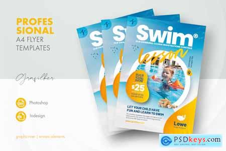 Swimming Lessons Flyer Templates