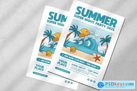 Summer Flyer Template DQJ57Z4