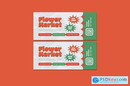 Flowers Market Ticket